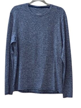 Lululemon Heather Gray Long Sleeve Crewneck Shirt Mens Size Large